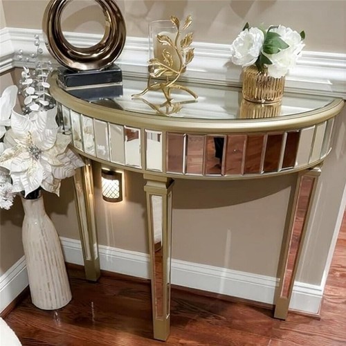 Semilunar console table end - table,