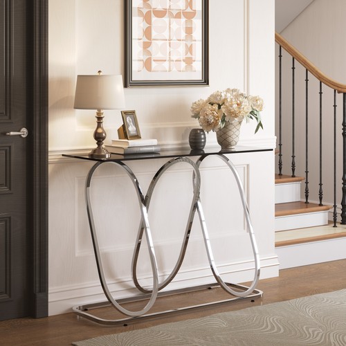 Modern tempered glass - glass, console